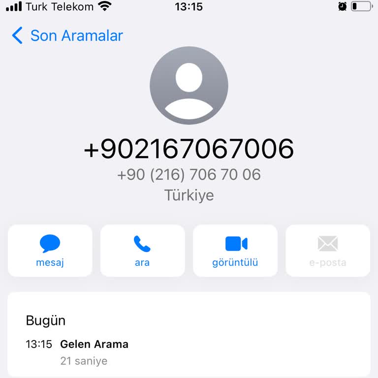 02167067006 İzinsiz Aramalarla Rahatsızlık Ve Güvenlik Endişesi