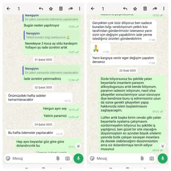 Nare Giyim'den Yanlış Ürün Ve İade Sorunu