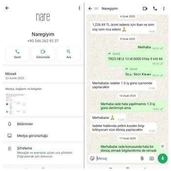 Nare Giyim'den Yanlış Ürün Ve İade Sorunu