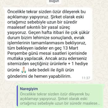 Nare Giyim'den Yanlış Ürün Ve İade Sorunu