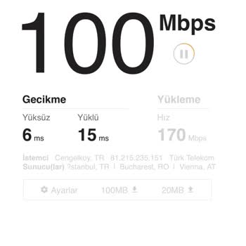 Türk Telekom'un 1000 Mbps İnternet Hizmetinde Hız Hayal Kırıklığı