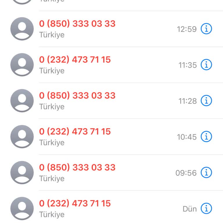 Bilinmeyen Numaralardan Gelen Israrlı Aramalar