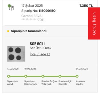 Arçelik'ten Alınan Ürünün İade Sürecinde Yaşanan Sorunlar