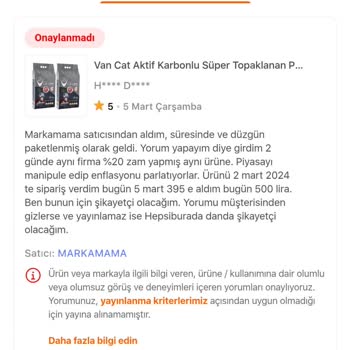 Hepsiburada'da Yorum Engeli Ve Fahiş Fiyat Uygulaması