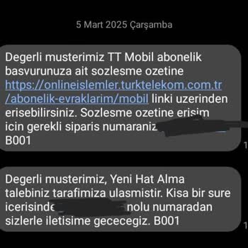 Türk Telekom Üzerinden Yetkisiz Hat Açma Talebi