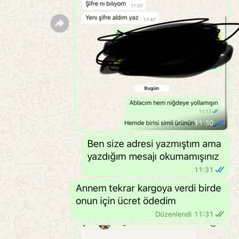 Yanlış Sipariş Ve Adres Sorunu