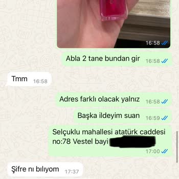 Yanlış Sipariş Ve Adres Sorunu