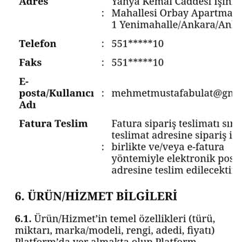 Trendyol Ve Firma Arasında Mağduriyet