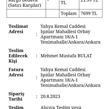 Trendyol Ve Firma Arasında Mağduriyet