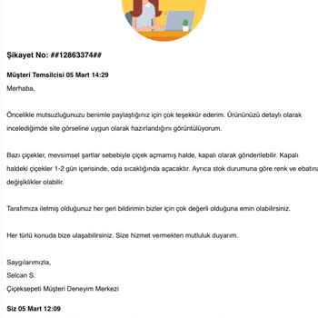 Yanlış Renk Güller Ve Yetersiz Müşteri Hizmeti