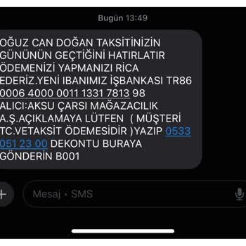 İptal Edilen Siparişin İadesi Yapılmadı, Hala Taksit Mesajları Geliyor