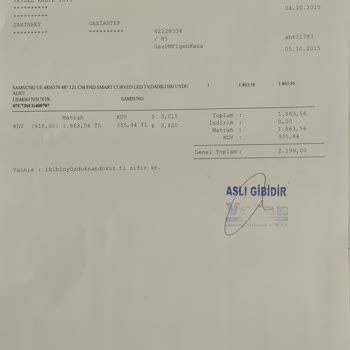 Samsung Yetkili Servisinde Televizyon Tamiri Mağduriyeti