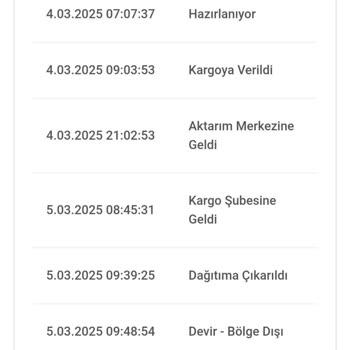 Kargo Teslimatında Bölge Dışı Sorunu