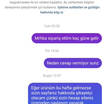 Siparişimin Teslim Edilmemesi Ve Şüpheli İşlemler