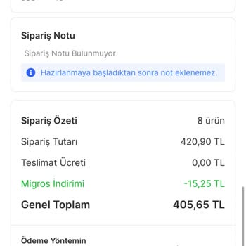Migros Sanal Market'te Eksik Ürün Teslimatı Ve Yetersiz Müşteri Hizmetleri