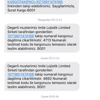 Teslimat Sürecindeki Aksaklık Ve İletişim Sorunu