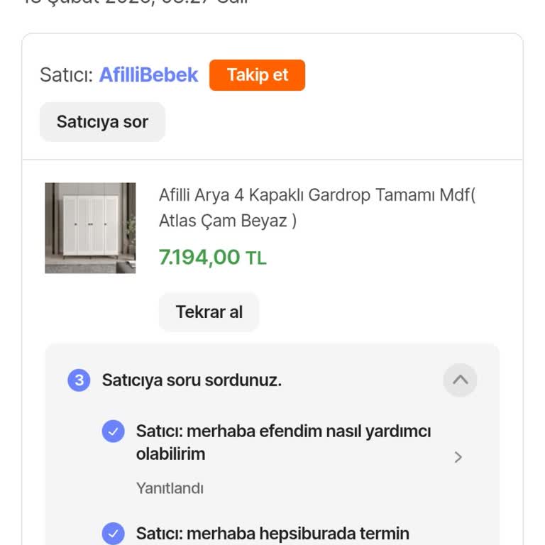 Hepsiburada Dolap Teslimatında Sorumsuzluk