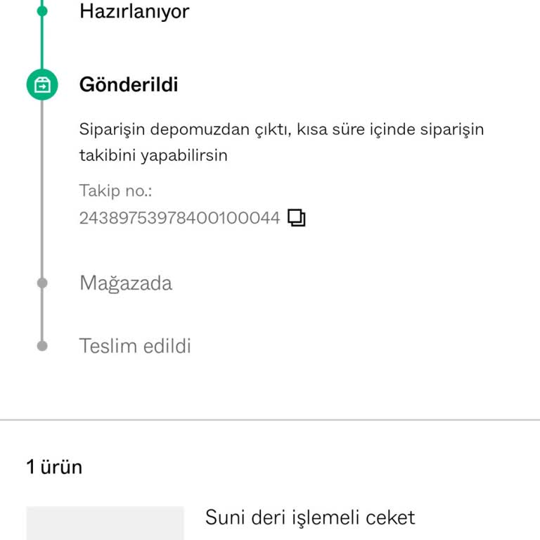 Teslim Edilmeyen Ceket Ve İletişim Sorunları