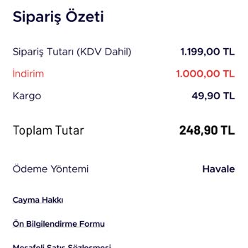 İptal Edilen Sipariş Ve Yeniden Tanımlanmayan İndirim Sorunu