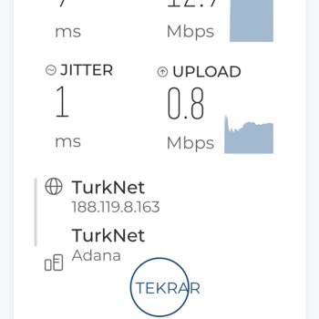 Vaat Edilen Hızın Çok Altında İnternet Bağlantısı