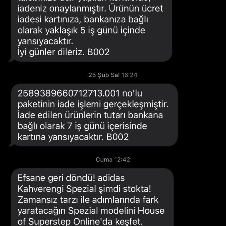 İade Edilmeyen Ayakkabı Ücreti Mağduriyeti