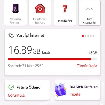Hediye İnternetle Tarifedeki İnternetin Tükenmesi