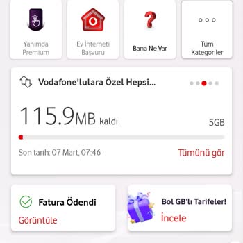 Hediye İnternetle Tarifedeki İnternetin Tükenmesi