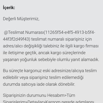 Adres Değişikliği Kabusu: Trendyol'un Müşteri Hizmetleri Yetersizliği