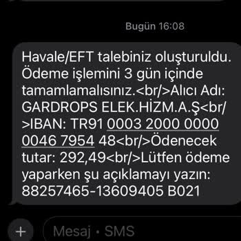 Gönderilen EFT Siparişi Görünmüyor!
