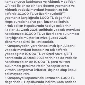Akbank Kampanya Deneyiminde Hayal Kırıklığı