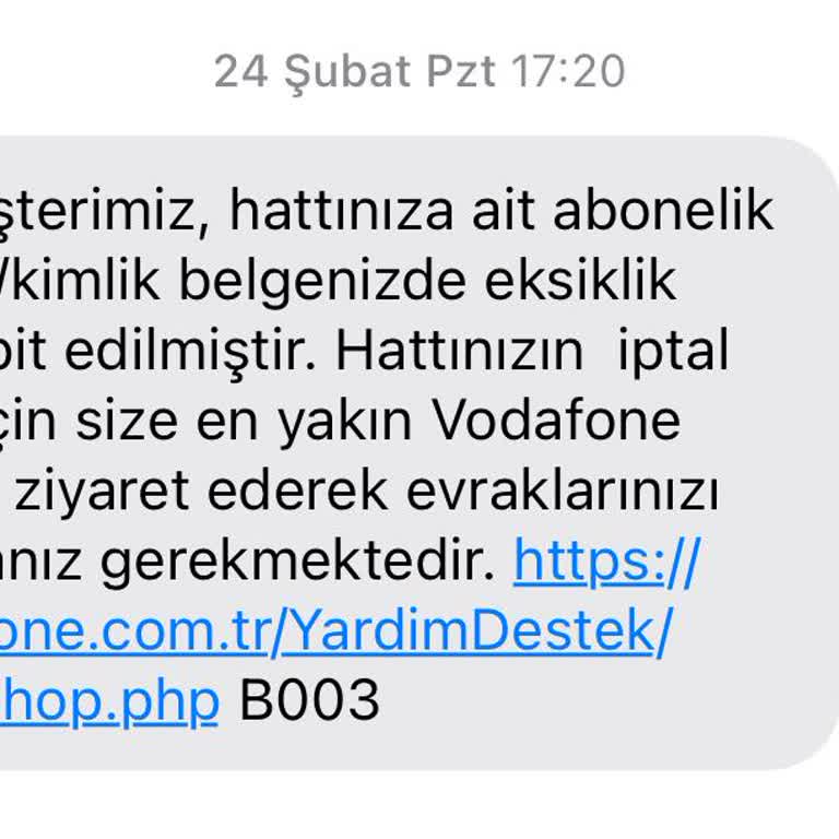 Yanlış Evrak İşlemi Nedeniyle Hat Kapanması Mağduriyeti