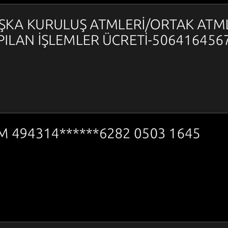 ATM Paramı Yuttu Ve Geri Yatırılmıyor