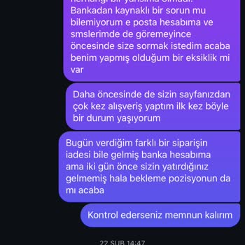İade Sürecinde Mağduriyet: Çözüm Bekleyen Müşteri