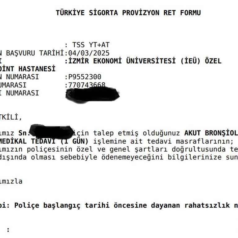 Sigorta Mağduriyeti: Haksız Provizyon Reddi