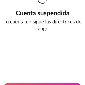Tango (ES) Recuperar Cuenta Suspendida