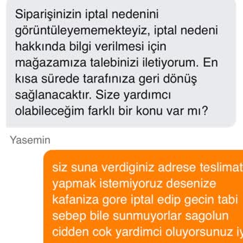 Teslim Edilmeyen Sipariş Ve İletişim Sorunlarıyla Hayal Kırıklığı
