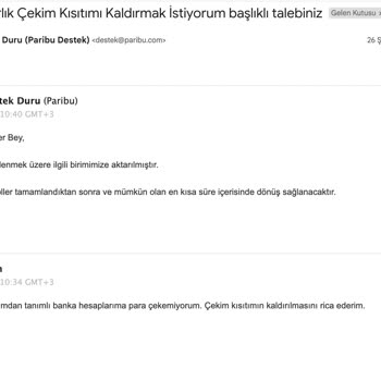 Paribu'da Varlık Erişimi Engeli Ve Müşteri Desteği Sorunu