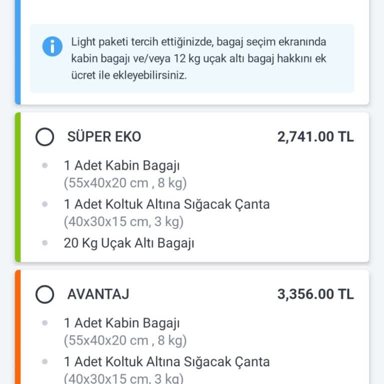 Bagaj Ücretleri Yüzünden Fahiş Fiyat Artışı