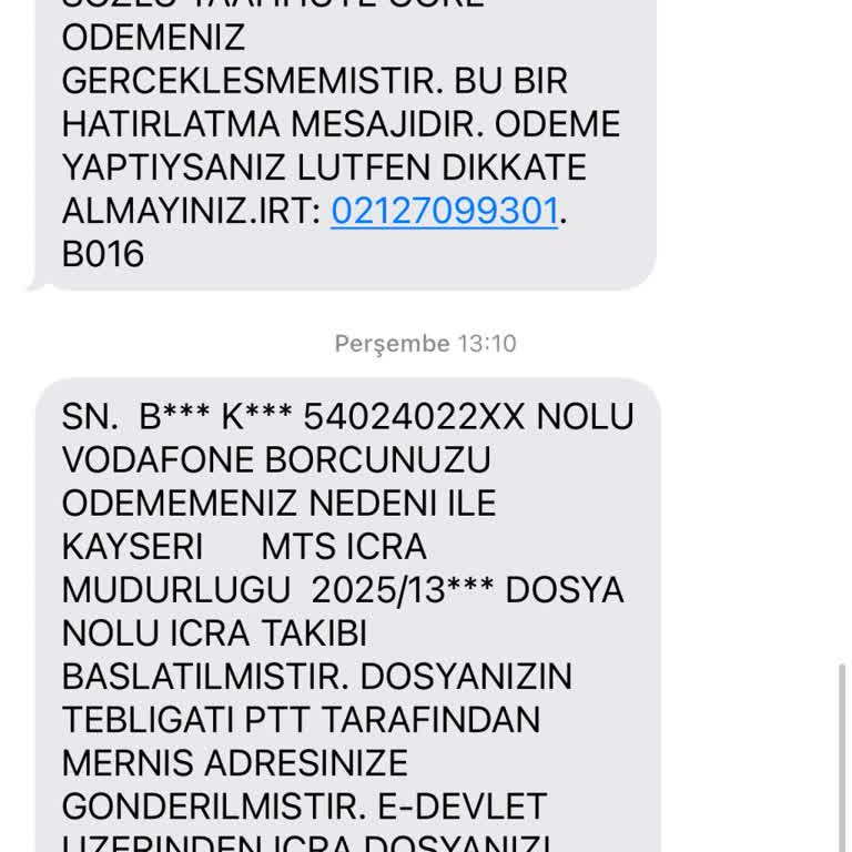 Vodafone'dan Haksız Fatura Ve Haciz Tehdidi