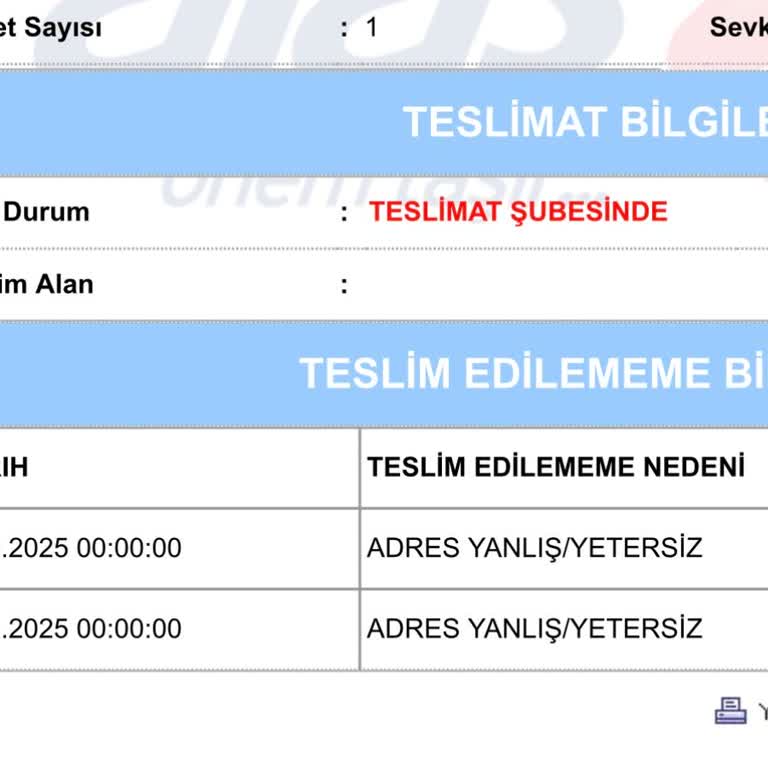 Aras Kargo Ekin Şubesi'nde Dağıtım Sorunu Ve Müşteri Mağduriyeti!