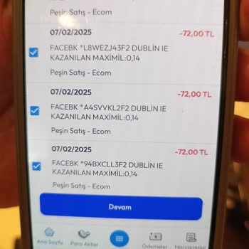 Facebook Dublin Kartımdan İzinsiz Çekim
