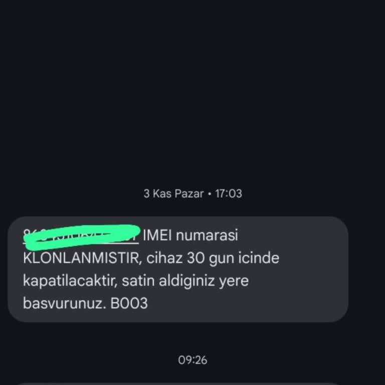 IMEI Kayıtsız Cihaz Satışı Ve Müşteri Mağduriyeti
