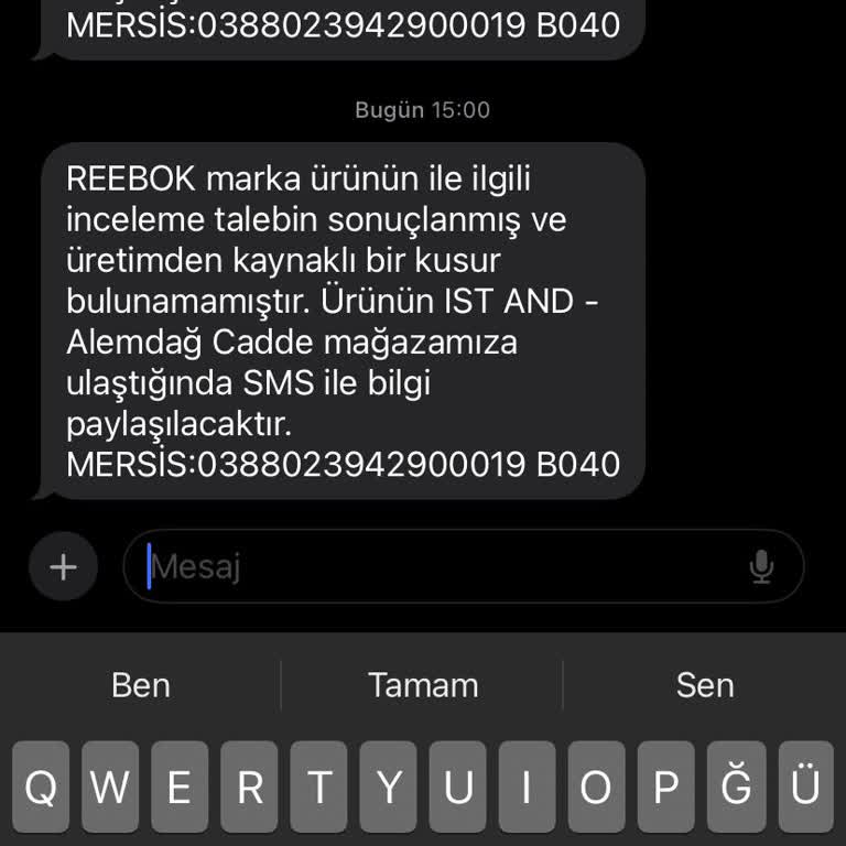 Reebok Ayakkabımda Üretim Hatası Ve Yetersiz İnceleme Süreci