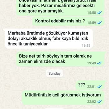 Sipariş Teslimatında Belirsizlik Ve Gecikme