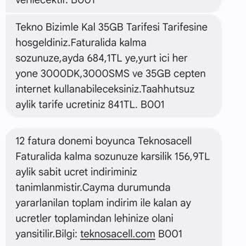 Teknocell Fatura Şoku: Taahhütlü Tarifede Beklenmedik Artış