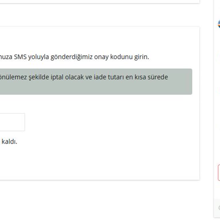 Bilet İptalinde Kod Gelmiyor, Mağduriyet Yaşıyorum