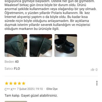 Polaris Botlarım 2 Ayda Parçalandı