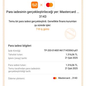 İade Edilen Ürünün Ücreti Hala Hesabımda Değil