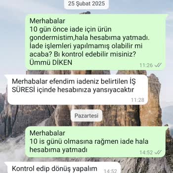 İade Sürecinde 15 Günlük Bekleyiş Ve Hala Sonuç Yok