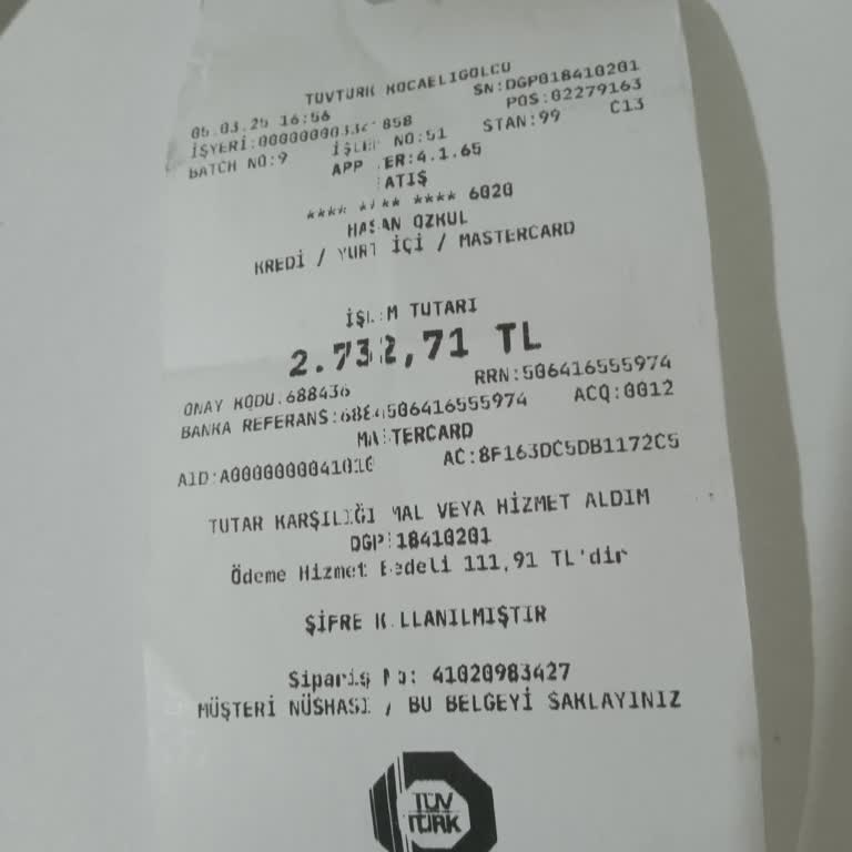 Tüvtürk Kredi Kartı Komisyonu Mağduriyeti